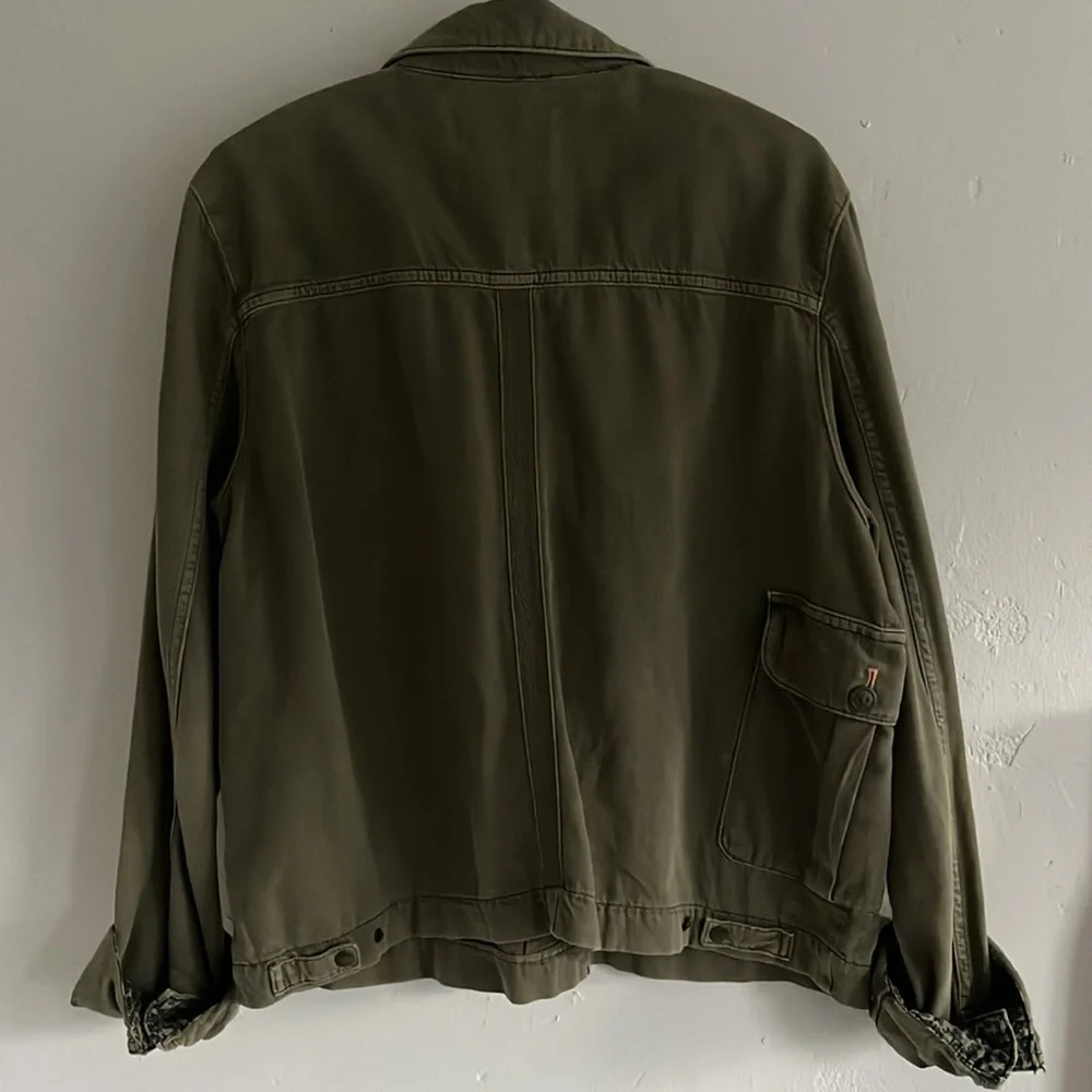 Anthropologie Olive Green Utility Jacket - Picture 5 of 9